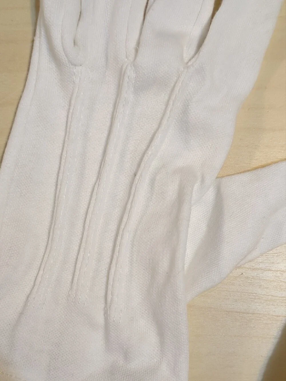 Classic White Cotton Gloves for Women - Timeless Style